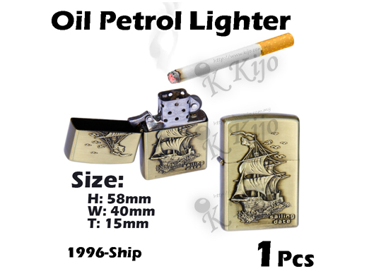 1996-Ship Gold Oil Petrol Lighter